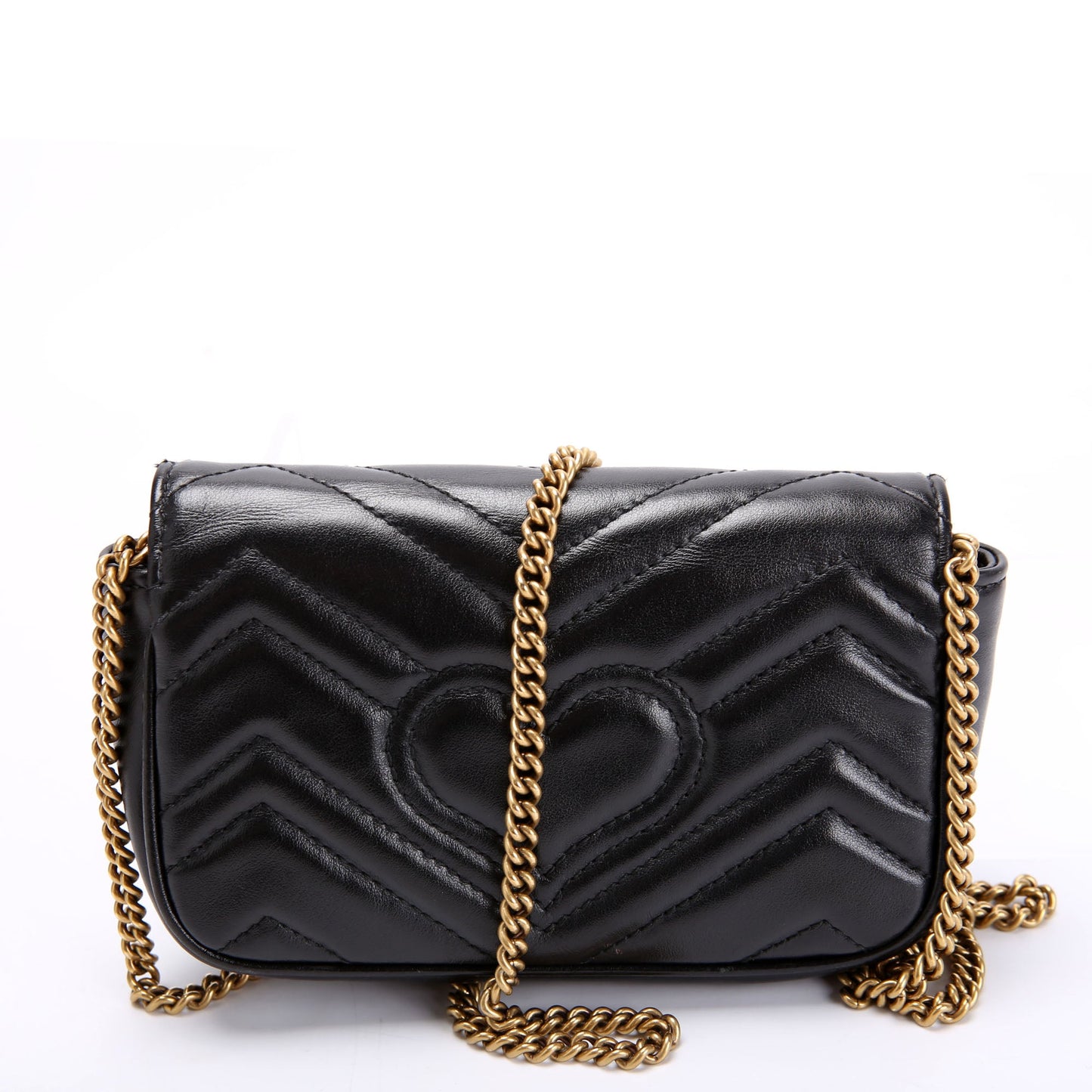 Marmont Leather Super Mini Flap Black