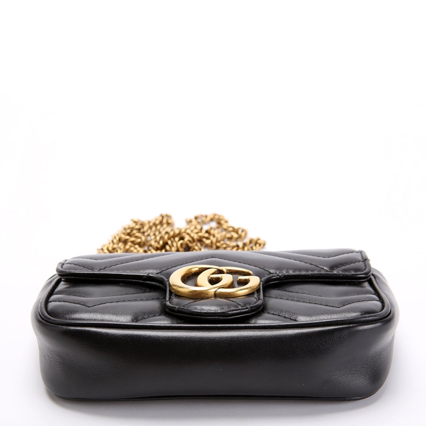 Marmont Leather Super Mini Flap Black