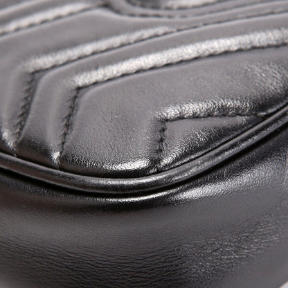 Marmont Leather Super Mini Flap Black