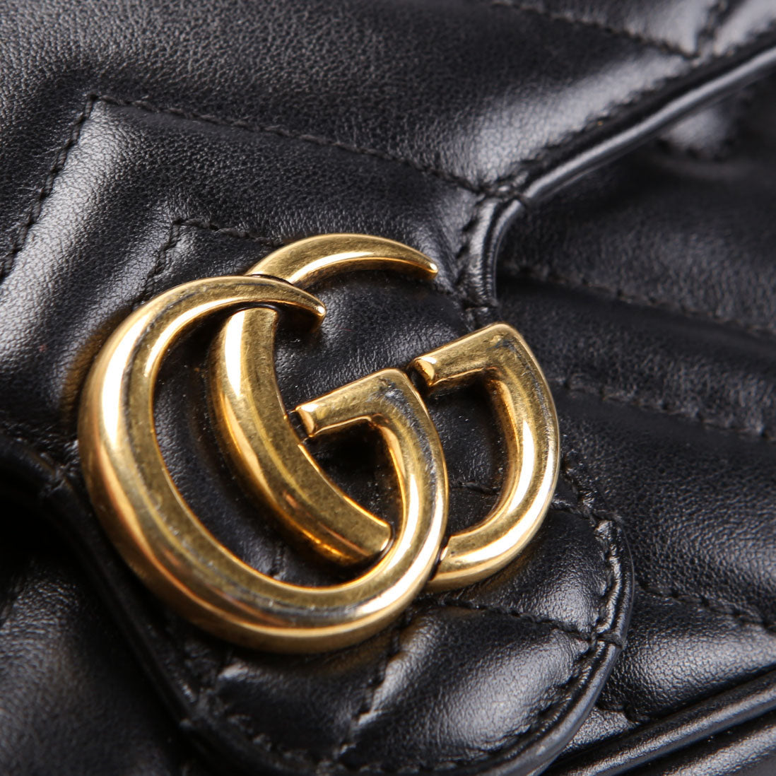 Marmont Leather Super Mini Flap Black