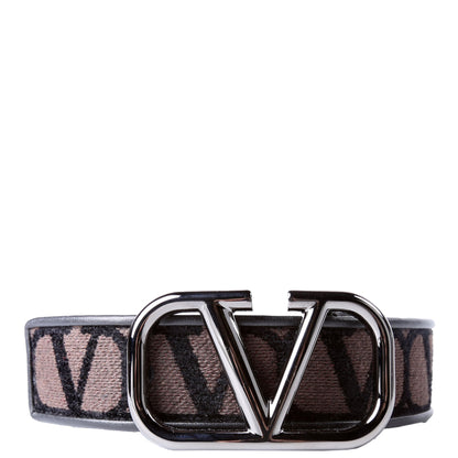 VLogo Signature 40MM Reversible Leather Belt Size 100/40 Black/Brown