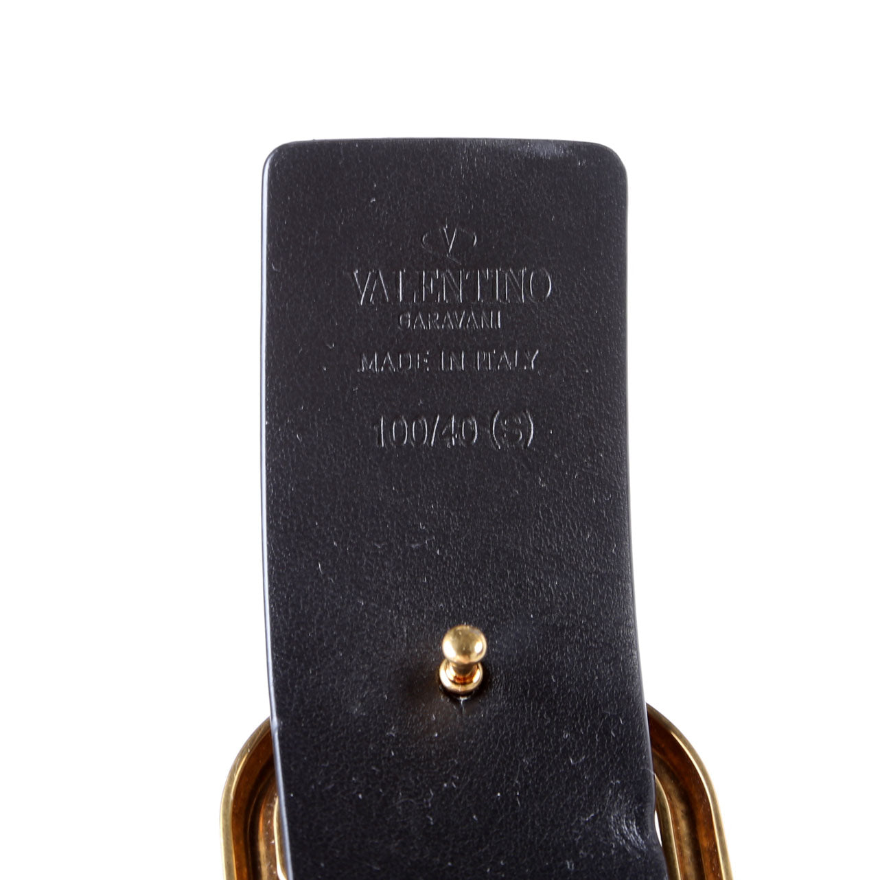 VLogo Signature 40MM Reversible Leather Belt Size 100/40 Black