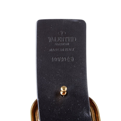 VLogo Signature 40MM Reversible Leather Belt Size 100/40 Black