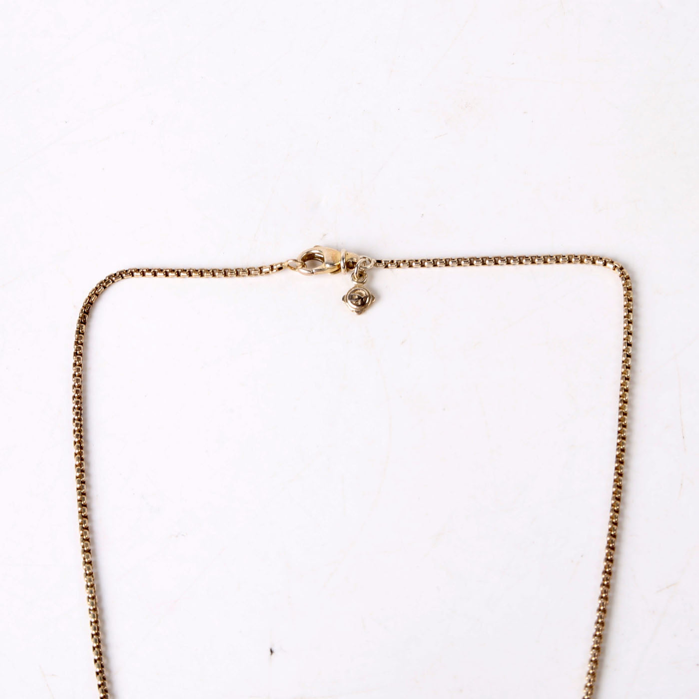 Crossover X Teardrop Pendant Necklace 925/Blue Topaz/Pave