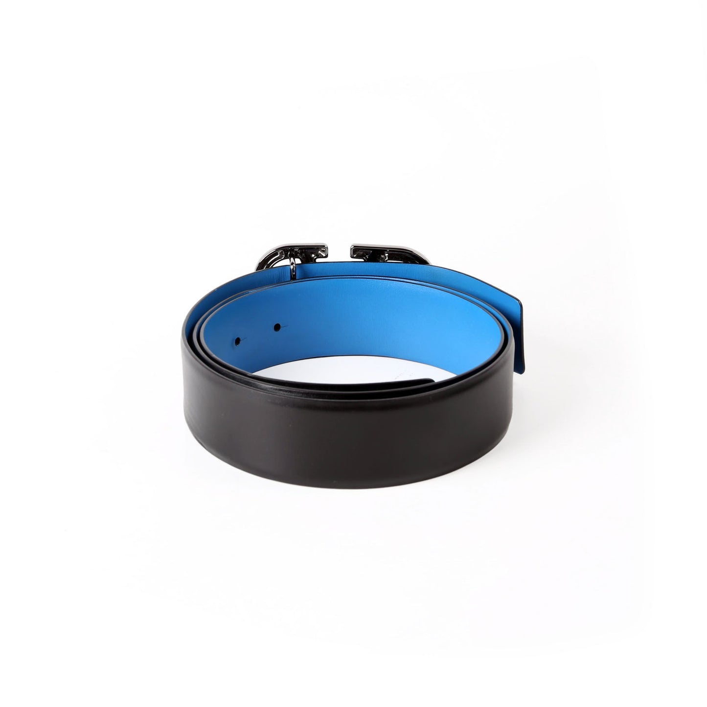 VLogo Signature 40MM Reversible Leather Belt Size 100/40 Black/Blue