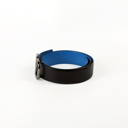 VLogo Signature 40MM Reversible Leather Belt Size 100/40 Black/Blue