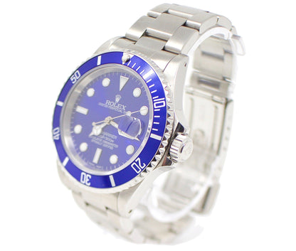 Rolex Submariner 16610 40mm Oystersteel Dive Watch Blue Dial