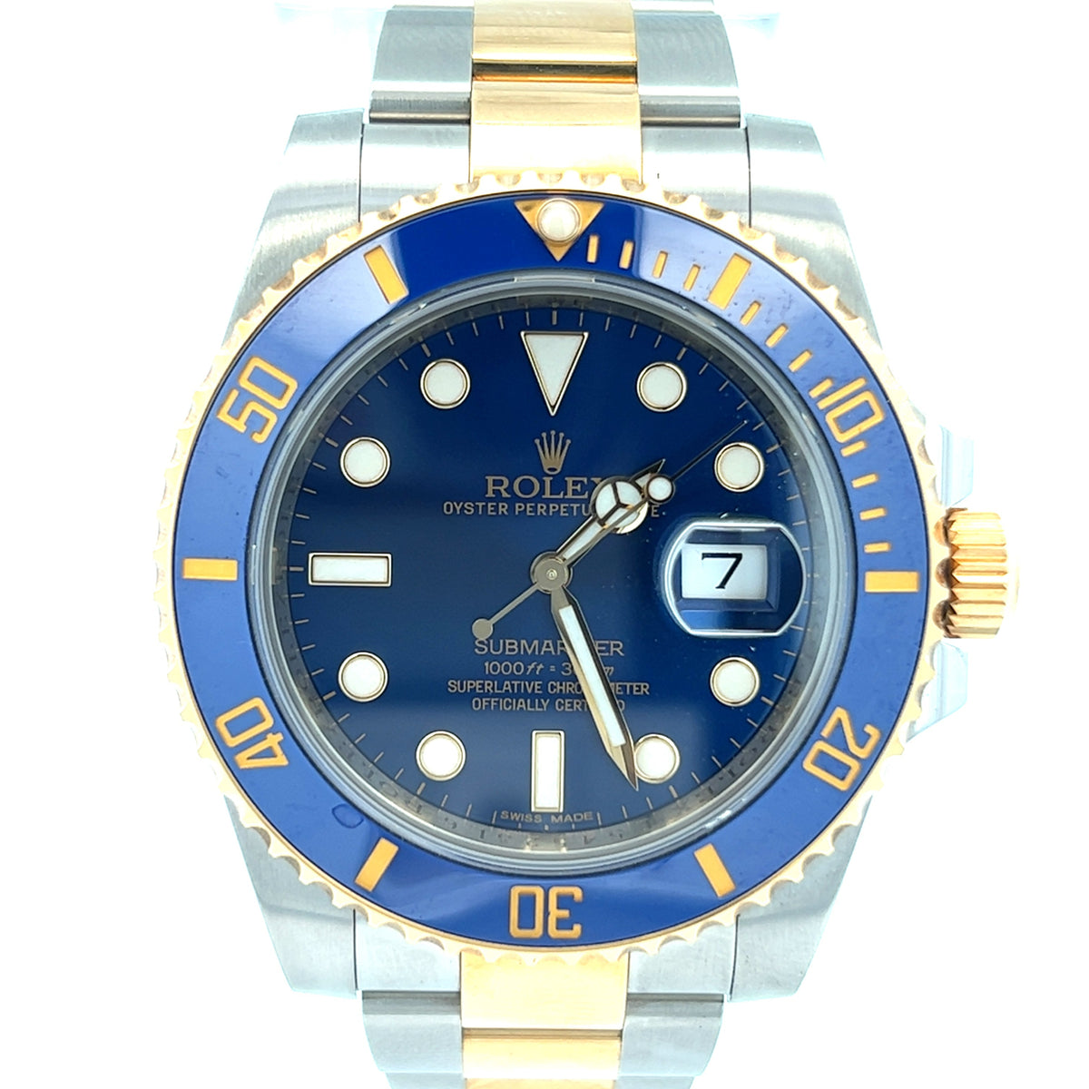 Rolex Submariner 116613LB Blue Dial 40mm Bluesy Two-Tone Watch