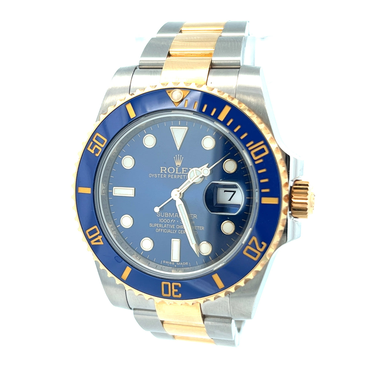 Rolex Submariner 116613LB Blue Dial 40mm Bluesy Two-Tone Watch