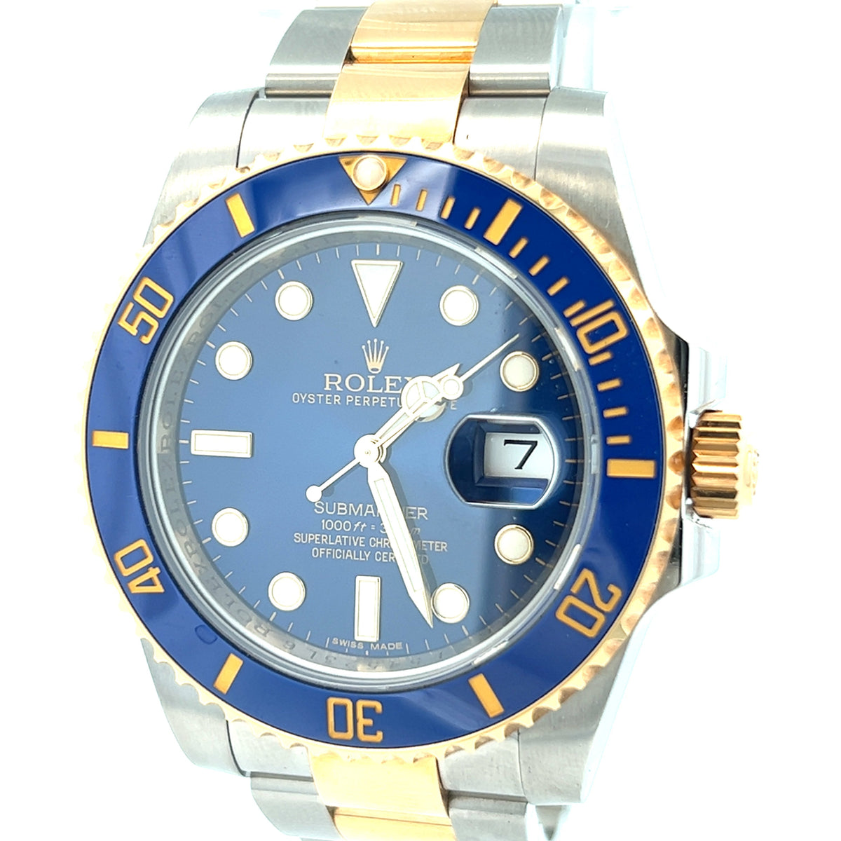 Rolex Submariner 116613LB Blue Dial 40mm Bluesy Two-Tone Watch