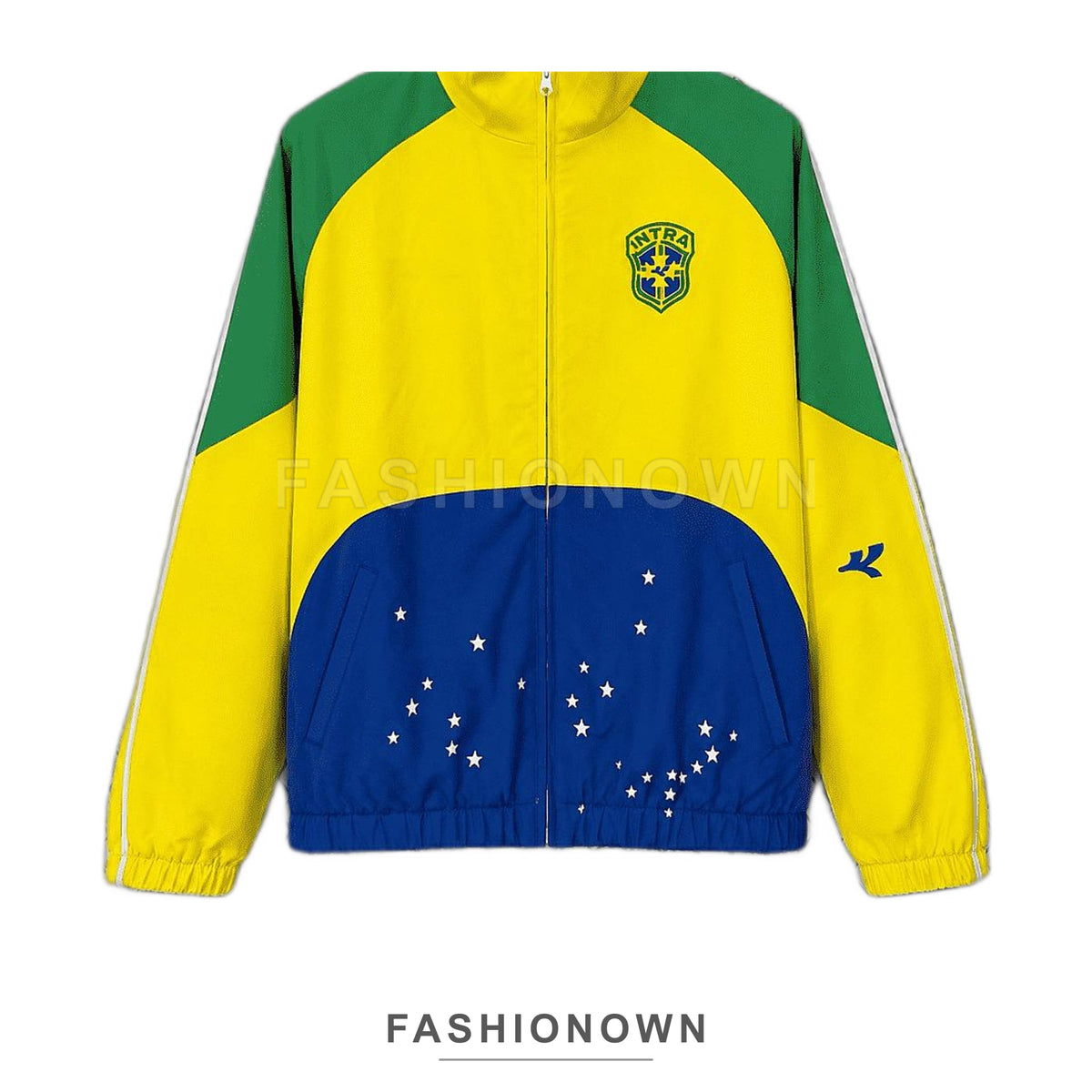Brazil 2026 Windbreaker Jacket – Yellow & Green