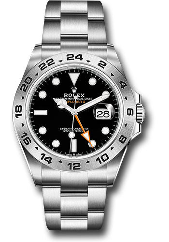 Rolex Oyster Perpetual Explorer II Watch - Oystersteel - Black Dial - Oyster Bracelet - 226570 bk