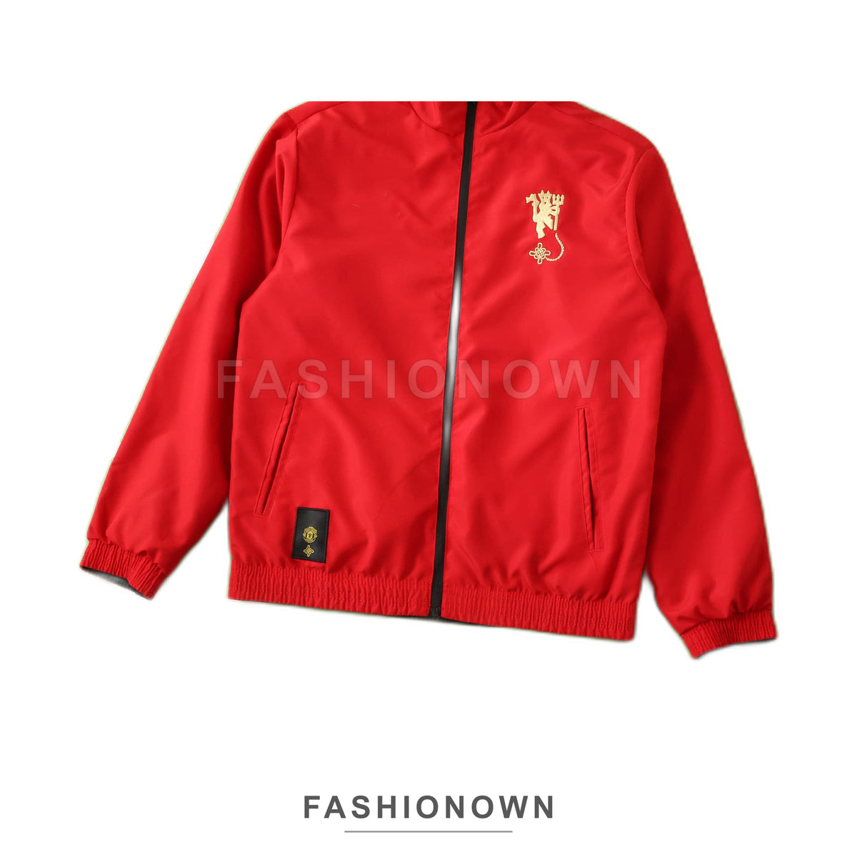Manchester United 2025/26 Reversible Windbreaker – Black & Red – view 4