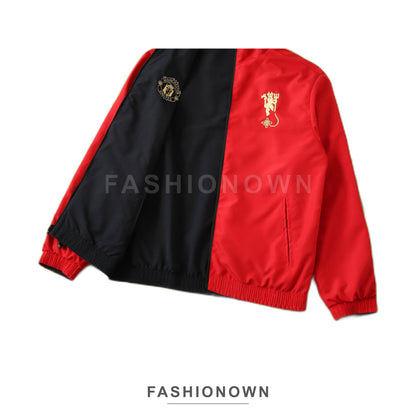 Manchester United 2025/26 Reversible Windbreaker – Black & Red – view 5