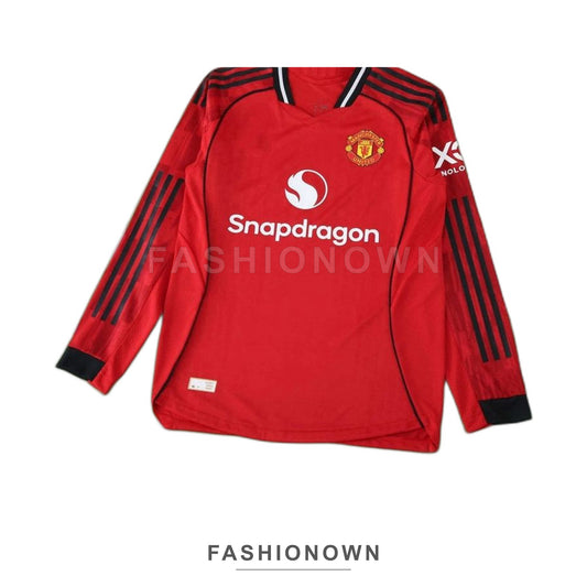 Manchester United 2025/26 Home Long-Sleeve Jersey – Player Edition