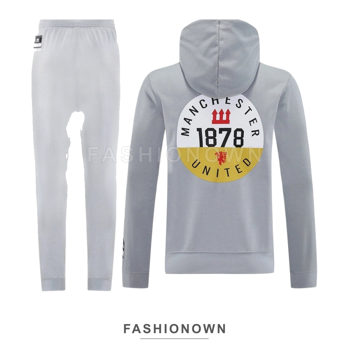 Manchester United 2025/26 Hooded Tracksuit – Grey – view 11