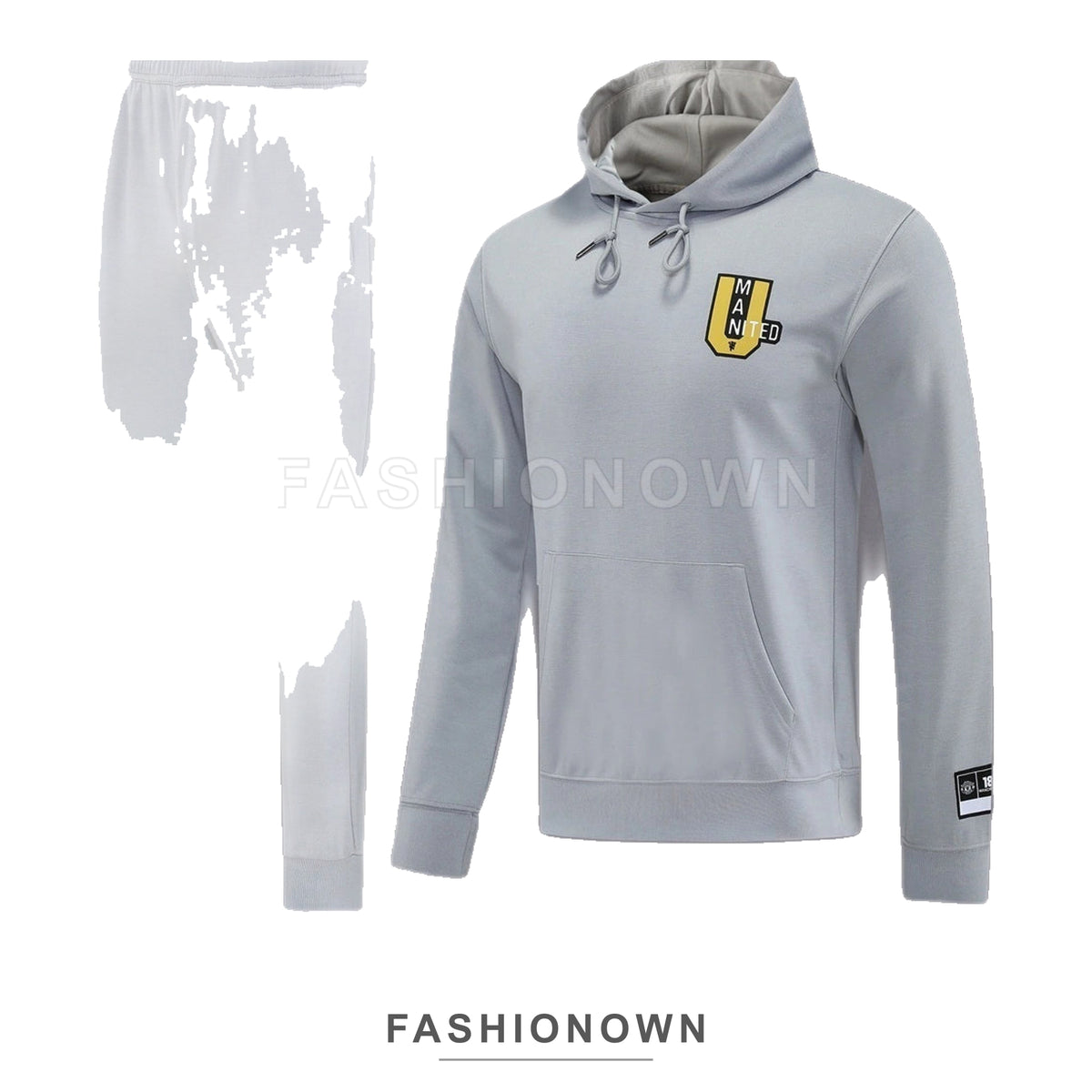 Manchester United 2025/26 Hooded Tracksuit – Grey – view 9