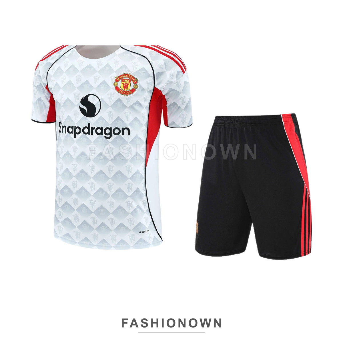 Manchester United 2025/26 Training Set – White Diamond Pattern – view 6