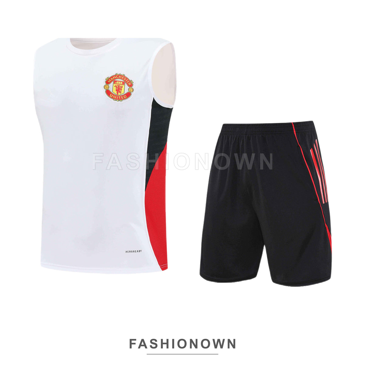 Manchester United 2025/26 Sleeveless Training Set – White – view 2