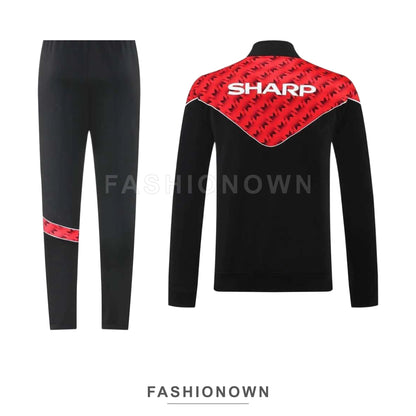 Manchester United 2025/26 Training Tracksuit – Black & Red – view 13