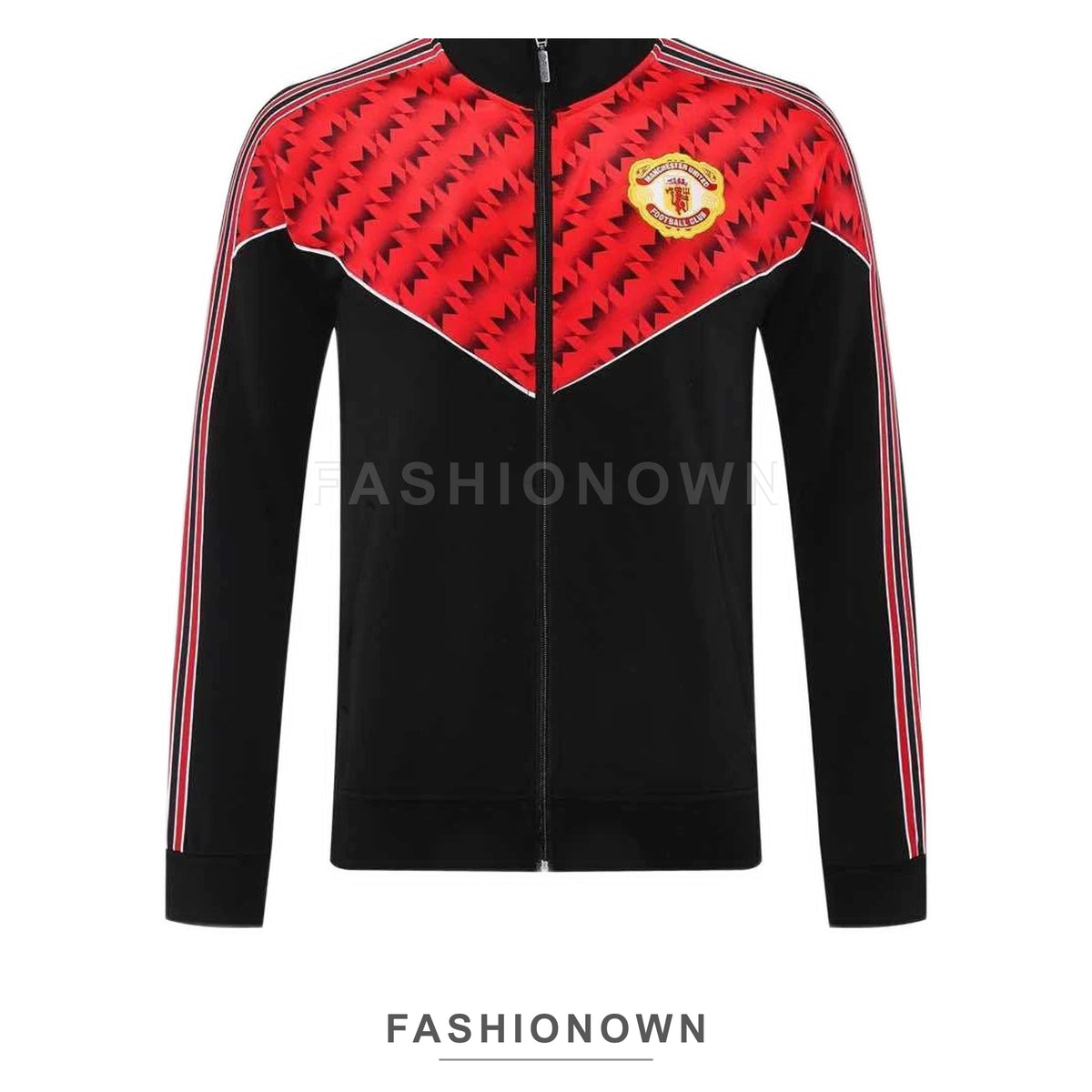 Manchester United 2025/26 Training Tracksuit – Black & Red – view 14