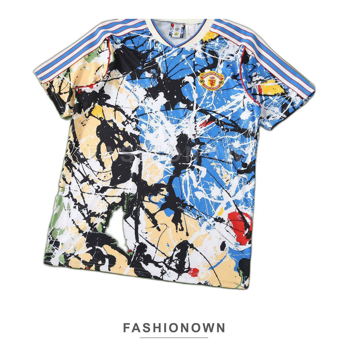 Manchester United 2025/26 Stone Roses-Inspired Jersey – Fan Version