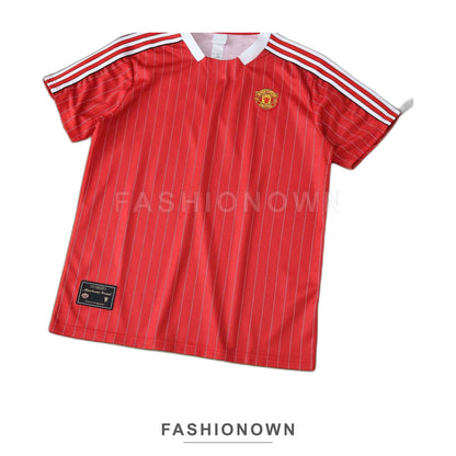 Manchester United 2025/26 Commemorative Pinstripe T-Shirt
