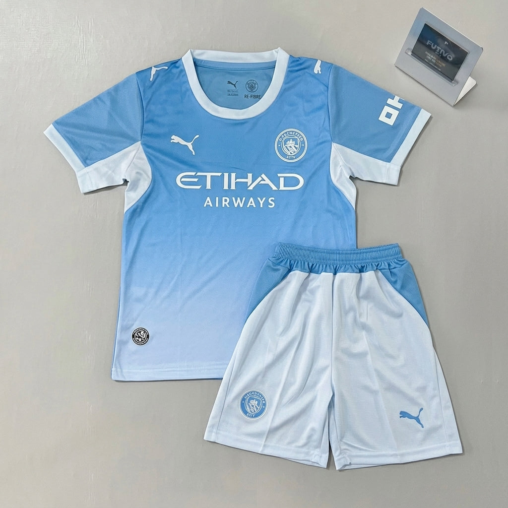 Manchester City 2026/27 Home Kids Kit
