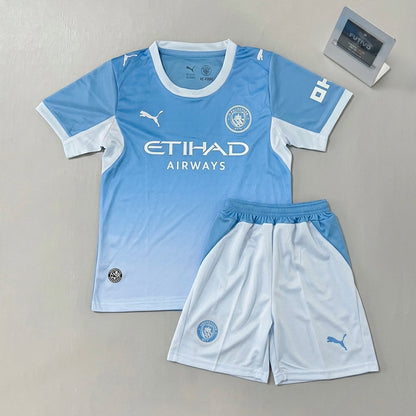 Manchester City 2026/27 Home Kids Kit