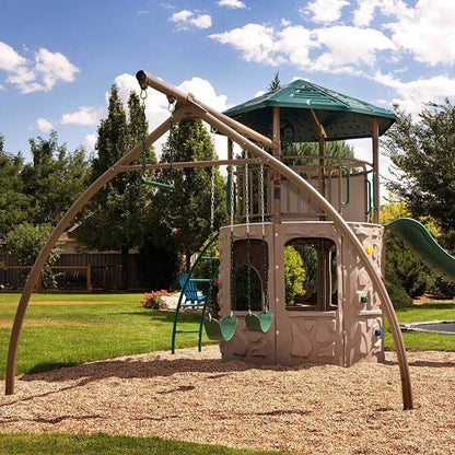Adventure  Metal Swing Set with 2 Swing(S) , 1 Slide(S)