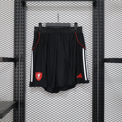 Liverpool 2025/26 Away Black Shorts – Player Edition