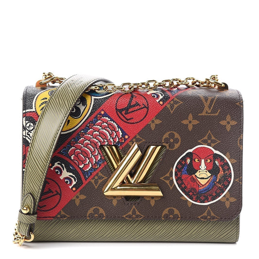 Epi Monogram Kabuki Twist Shoulder Bag MM Green