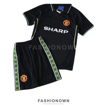 Manchester United 1998/99 Third Retro Kids Kit