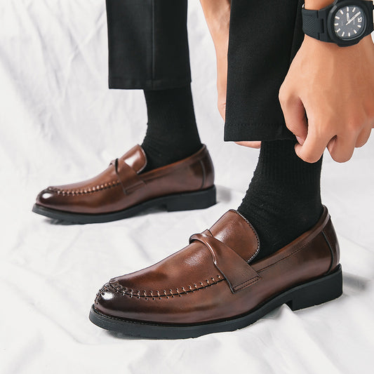 Mens Stylish Leather Shoes In Business Style