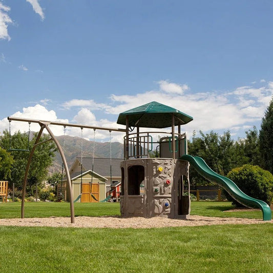 Adventure  Metal Swing Set with 2 Swing(S) , 1 Slide(S)