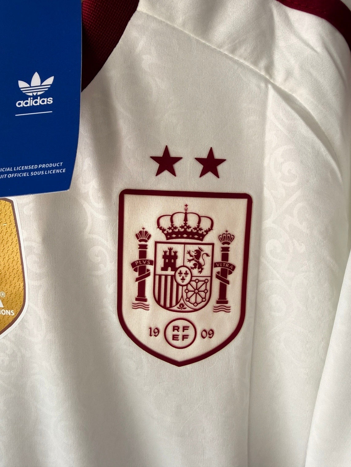 Spain Lamine Yamal #19 2026 Away Cream Soccer Jersey Men Size