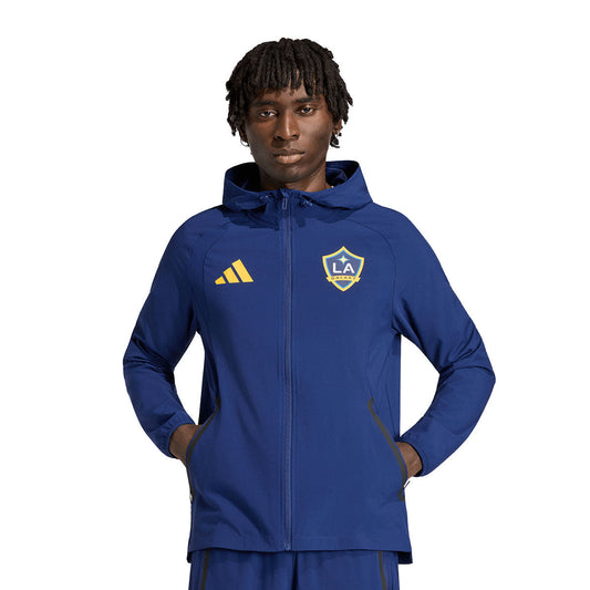 adidas LA Galaxy Tiro Travel Ful Zip Windbreaker