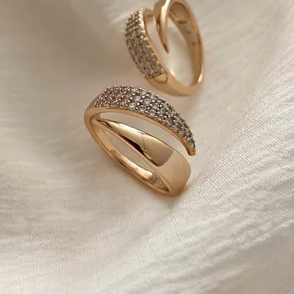 18K Gold Plated Sun Ring for Women – Stainless Steel Natural Stone Jewelry - Fashionown