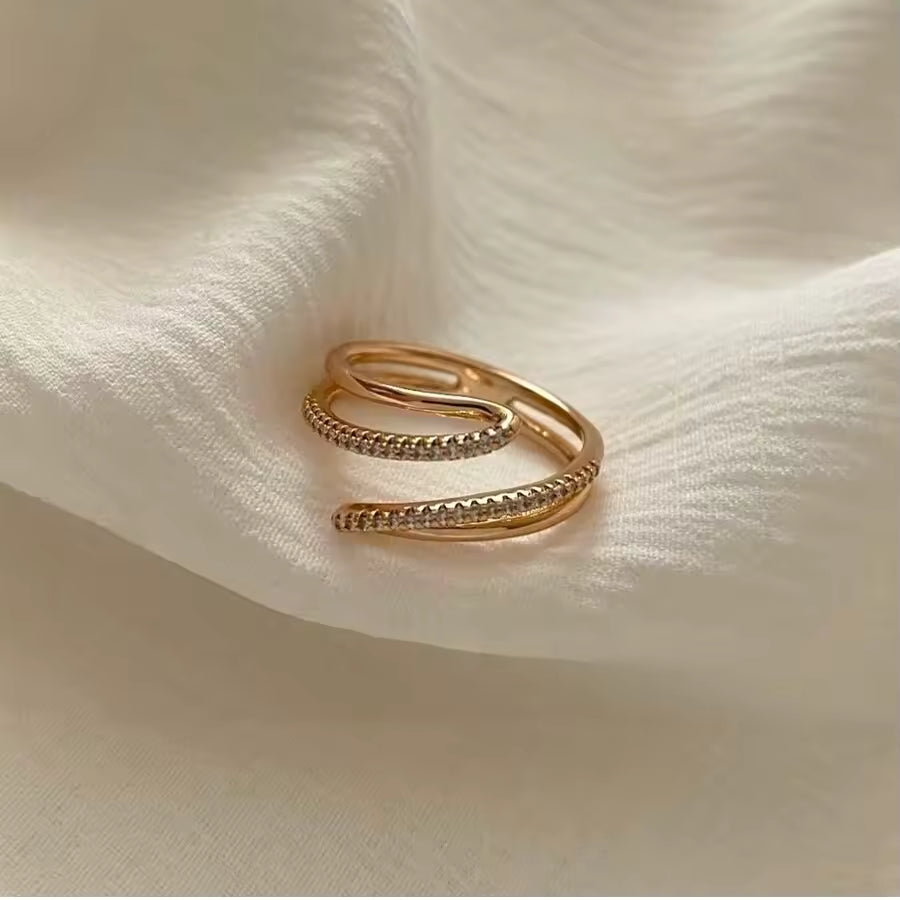 18K Gold Plated Sun Ring for Women – Stainless Steel Natural Stone Jewelry - Fashionown