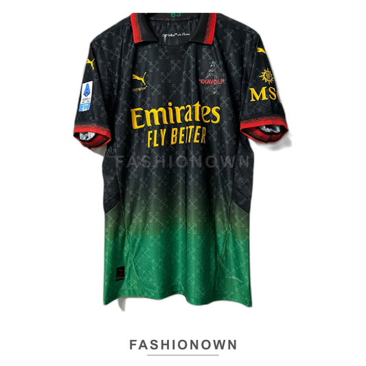 AC Milan 2025 X OFF WHITE Jersey – Player Edition