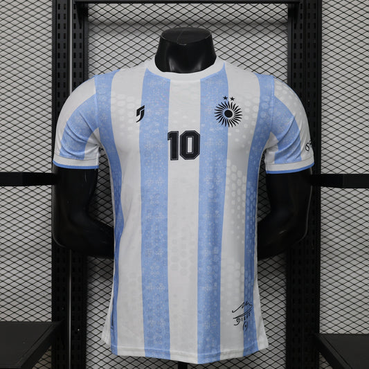 Argentina #10 Maradona Tribute Home Jersey – Player Edition