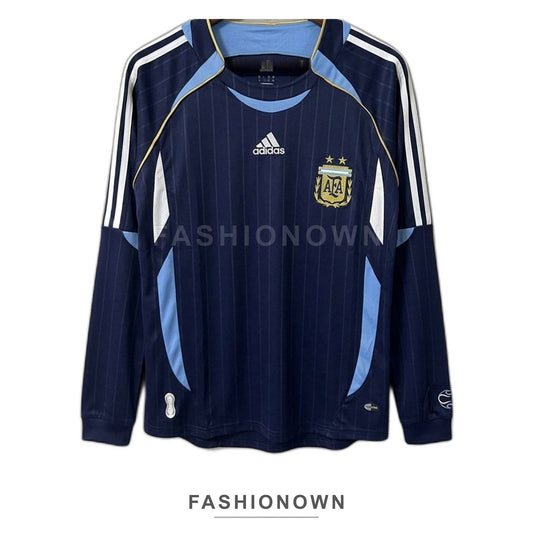 Argentina 2006 World Cup Away Long-Sleeve Retro Jersey