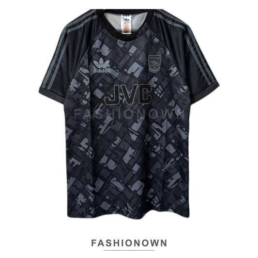 Arsenal 1990/92 JVC Blackout Retro Jersey – Special Edition