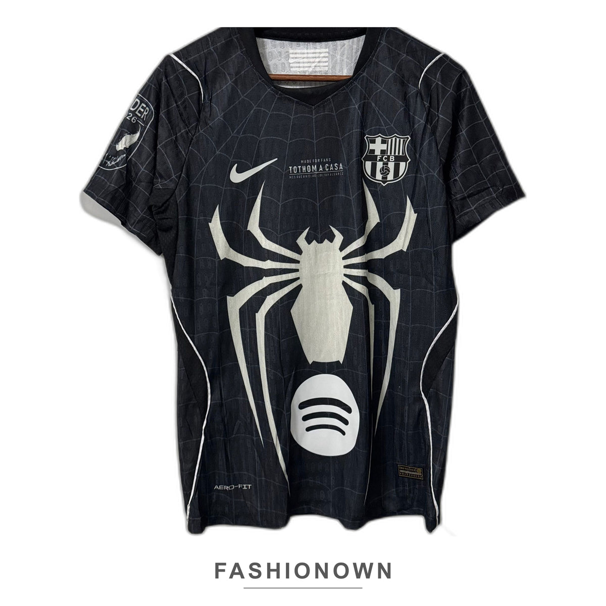 Barcelona x Black Spider Man 2026 Special Jersey – Player Edition