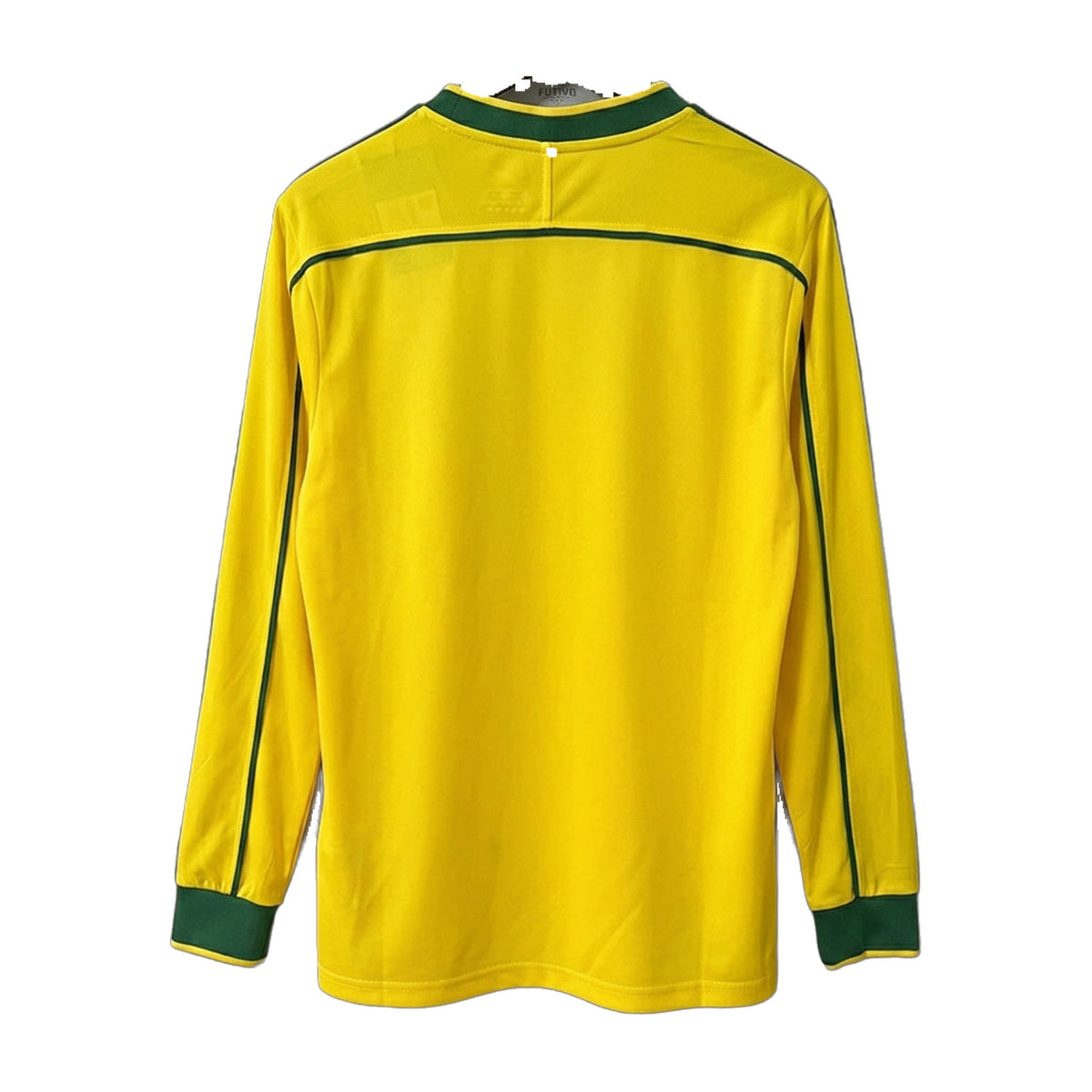 Brazil 1998 Home Long-Sleeve Retro Jersey – view 2