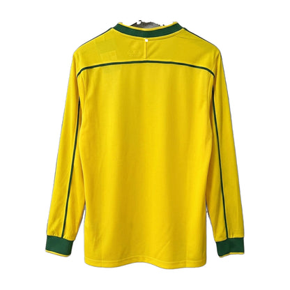 Brazil 1998 Home Long-Sleeve Retro Jersey – view 2