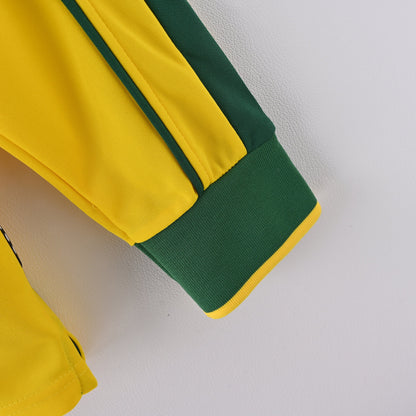 Brazil 1998 Home Long-Sleeve Retro Jersey – view 4