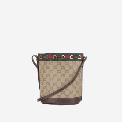 Gucci GG Canvas Bucket Bag — Beige