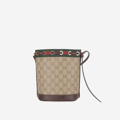 Gucci GG Canvas Bucket Bag — Beige