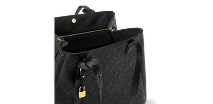 Louis Vuitton All In One MM Black Monogram Empreinte Leather Handbag | Luxury Designer Tote